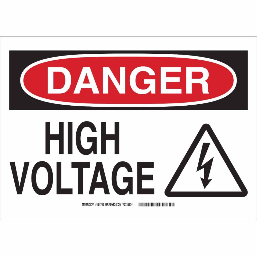 DANGER High Voltage Sign